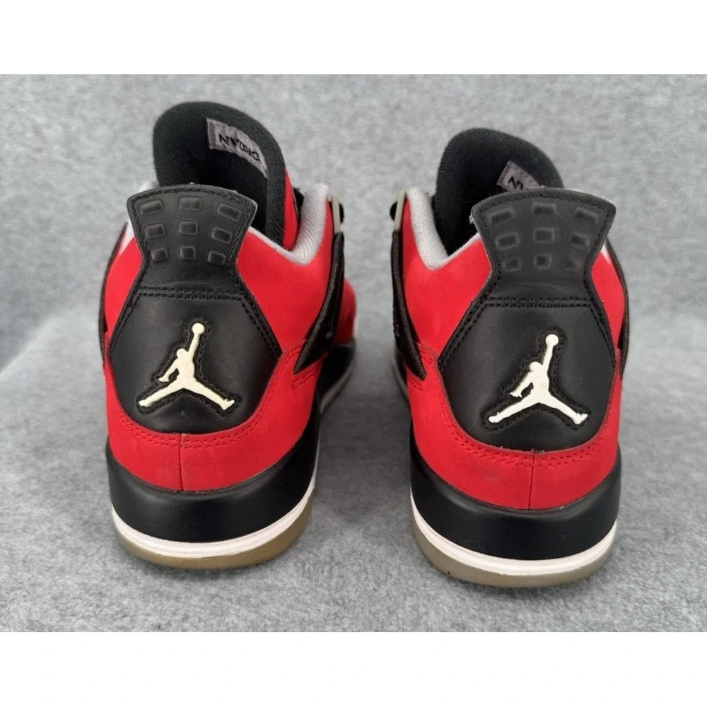Nike Air Jordan 4 Retro Toro Bravo Red Black Suede Jumpman Sneakers